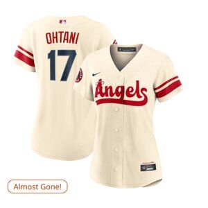 [NWT] Women's MLB Angels Shohei Ohtani Nike Cream City Connect Jersey (XL)